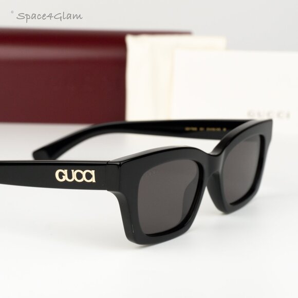 Gucci Women Sunglasses Black Grey Cat Eye GG1790S 001 NEW AUTHENTIC main image 7